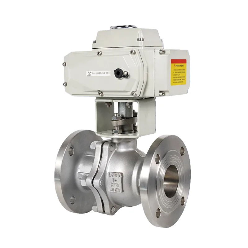 Listrik Stainless Steel Flange Ball klep